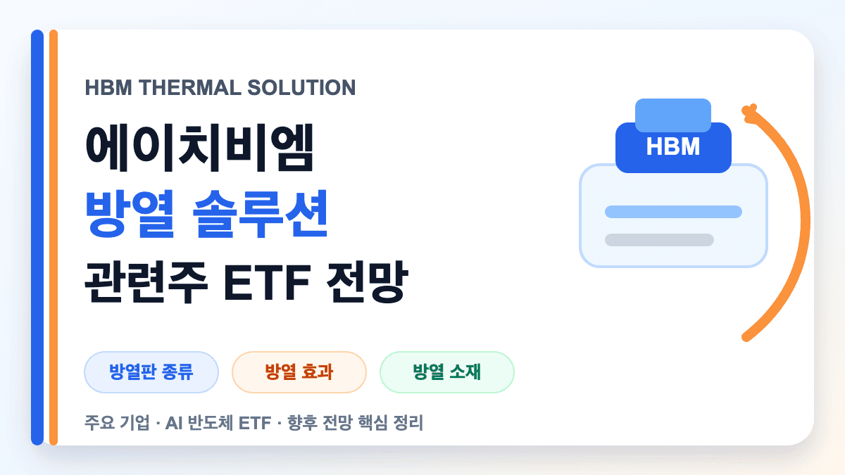 에이치비엠 방열 솔루션 관련주와 ETF 전망을 설명하는 대표 썸네일